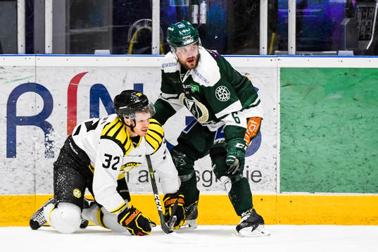 Brynäs Nick Johnson och Färjestads Mikael Wikstrand