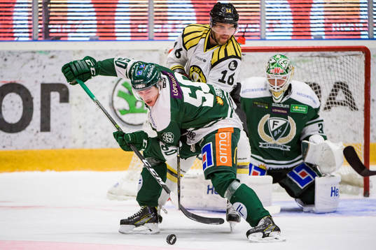 Färjestads Sebastian Erixon, Brynäs Daniel Paille och