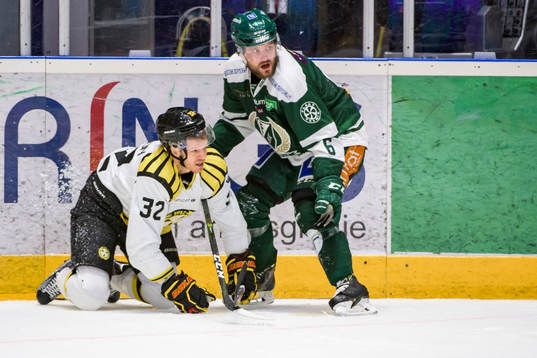 Brynäs Nick Johnson och Färjestads Mikael Wikstrand