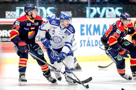 Djurgårdens Patrik Lundh och Leksands János Hári