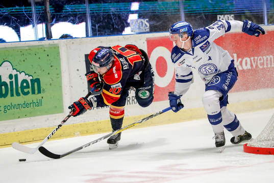 Djurgårdens Jeff Tambellini och Leksands Olle Alsing