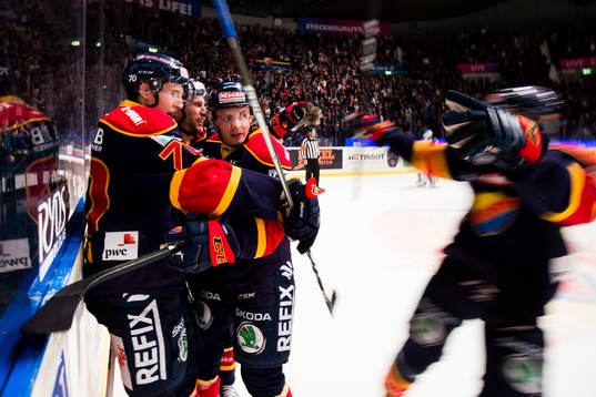 Djurgårdens Marcus Davidsson, Jeff Tambellini och Markus