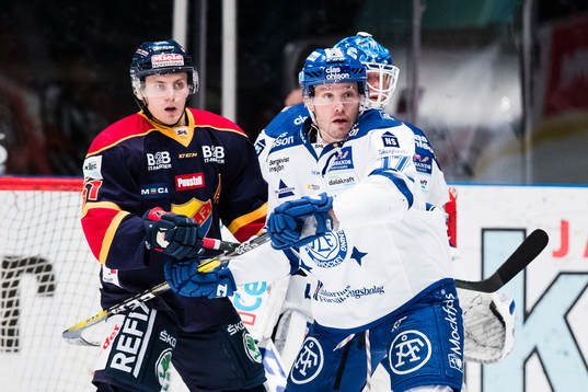 Djurgårdens Markus Ljungh och Leksands Jesper Ollas