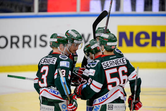 Frölundas Carl Grundström, Johan Sundström, Robin Figren