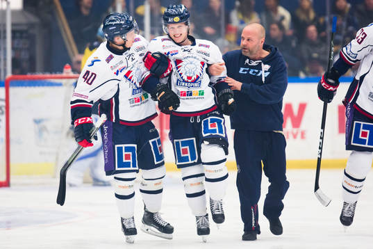 Linköpings Mathis Olimb leds av isen