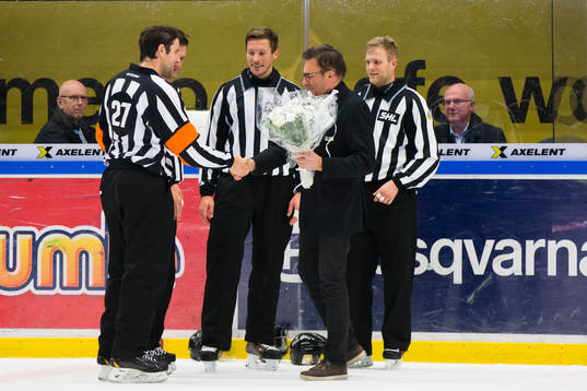 Domarna Mikael Sjöqvist, Mikael Nord, Örjan Åhlen och