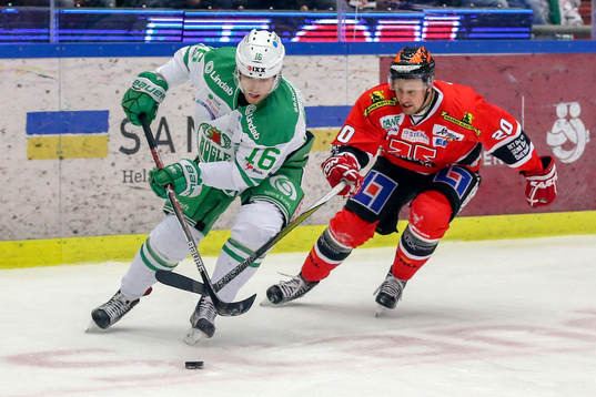 Rögles Christopher Liljewall och Örebros Marcus Weinstock