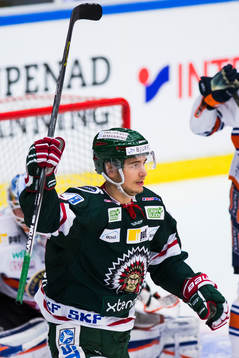 Frölundas Johan Sundström jublar