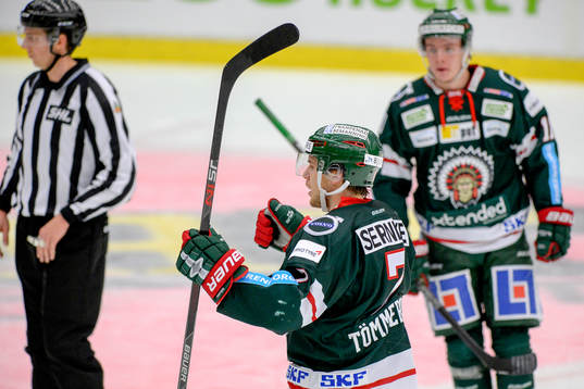 Frölundas Henrik Tömmernes jublar