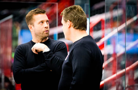 Örebros tränare Johan Tornberg och tränare Lars Ivarsson