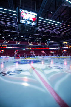 Interiör, Malmö Arena innan ishockeymatchen i SHL mellan