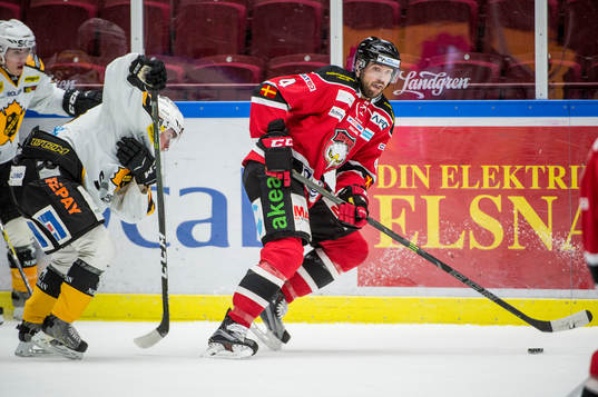 Malmö Redhawks Noah Welch mot Skellefteås Sebastian
