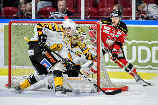 Malmö Redhawks Konstantin Komarek och Skellefteås Emil