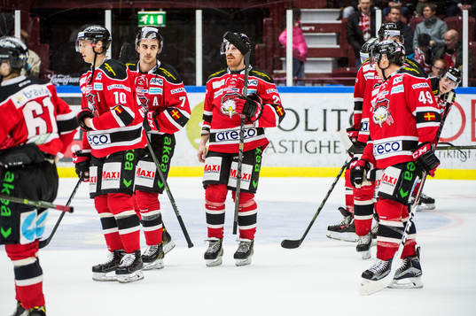Malmö Redhawks Robin Alvarez, Nils Andersson, Jens Olsson