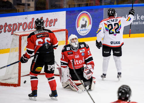 Piteås målvakt Albin Ström deppar