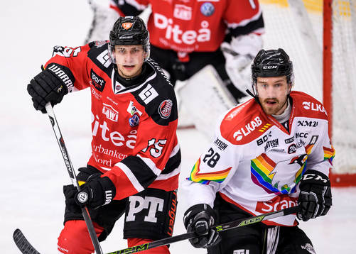 Piteås Kevin Lidström och Kirunas Pontus Johansson