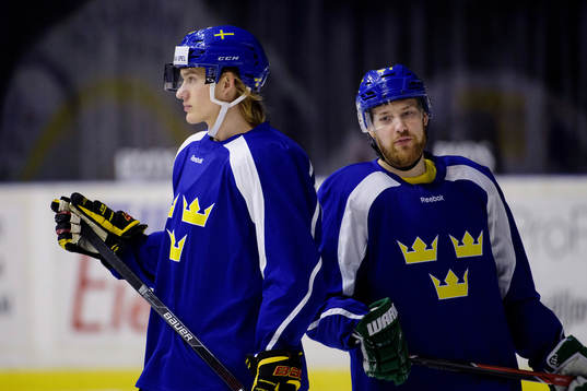 Sveriges Oskar Lindblom och Linus Omark