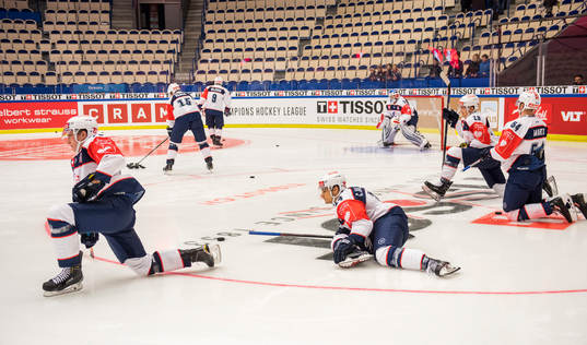 Zürichs spelarna värmer upp