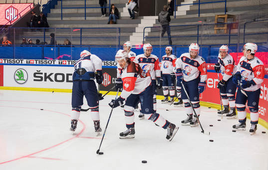 Zürich spelarna värmer upp