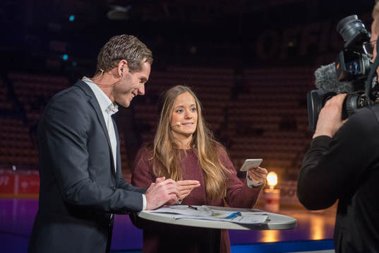 TV-journalisterna Daniel Rudslätt och Isabel Boltenstern