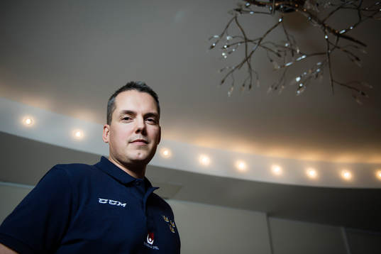 Bläddra bland fler bilder av Ishockey, JVM, pressträff och porträtt
