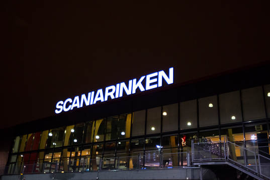 Generell vy utanför Scaniarinken