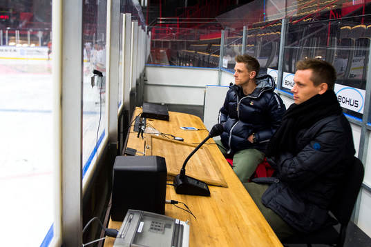 Sören Rieks och Jakob Ankersen när IFK Göteborg spelar