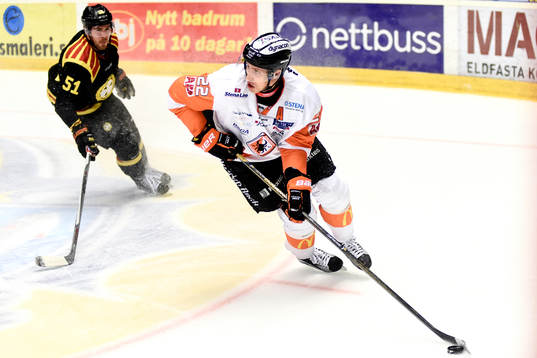 Karlskronas Alexander Bergström och Brynäs Marc Zanetti