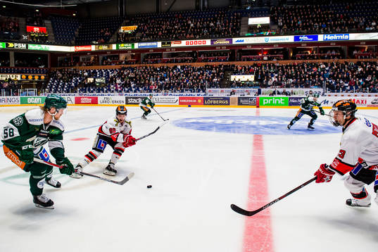 Färjestads Anton Gustafsson och Örebros Libor Hudacek