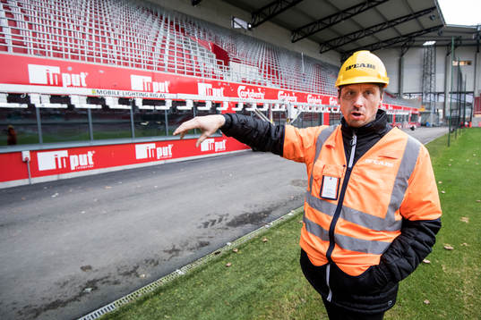 Helsingborg IFs arrangemangsansvarig Frederik Ericsson