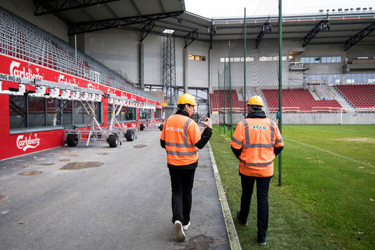 Helsingborg IFs arrangemangsansvarig Frederik Ericsson