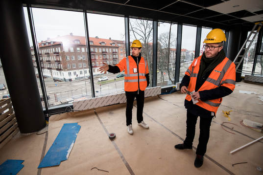 Helsingborg IFs arrangemangsansvarig Frederik Ericsson