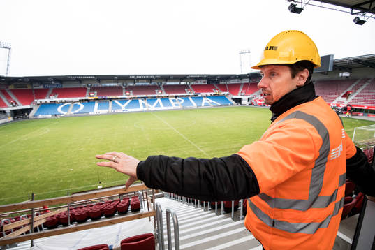 Helsingborg IFs arrangemangsansvarig Frederik Ericsson