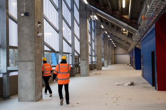Under en rundvandring där ombyggnationen av Olympia visas