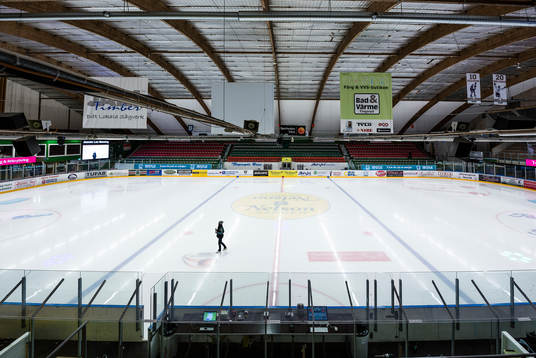 Generell interiör vy från Nelson Garden arena före