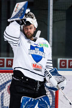 Karlskogas målvakt Andrew Engelage