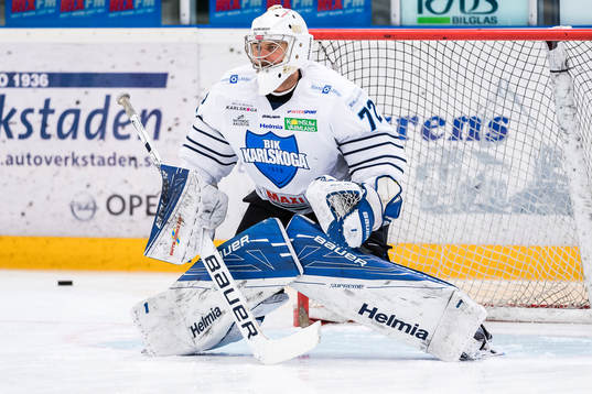 Karlskogas målvakt Andrew Engelage