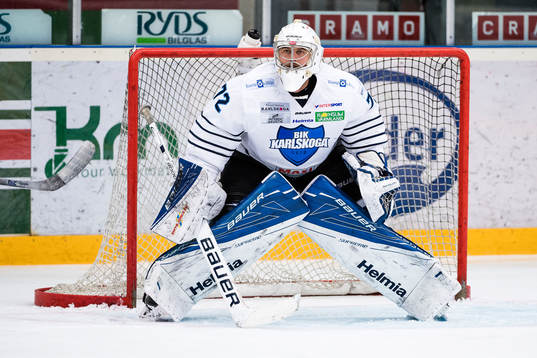 Karlskogas målvakt Andrew Engelage