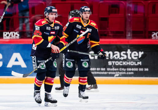 Djurgårdens Matt Anderson och Calle Ridderwall deppar