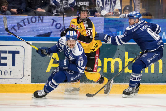 Leksands Jesper Ollas och Leksands Joe Piskula och Luleås