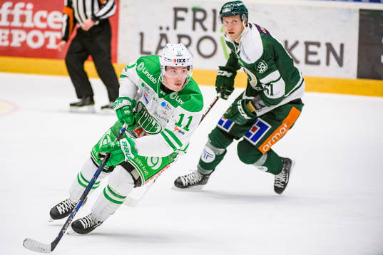 Rögles Bryan Lerg och Färjestads Johan Ryno