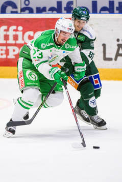 Rögles Daniel Sylwander och Färjestads Björn Svensson