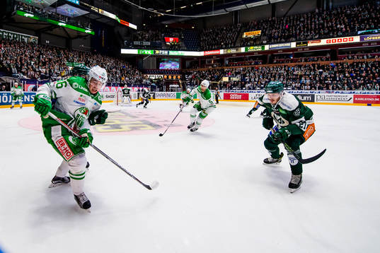 Rögles Filip Karlsson och Färjestads John Persson