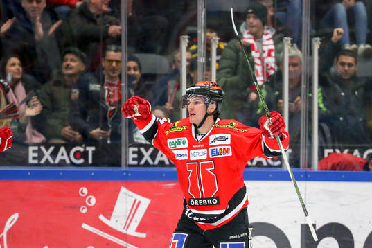Örebros Petr Zamorsky jublar