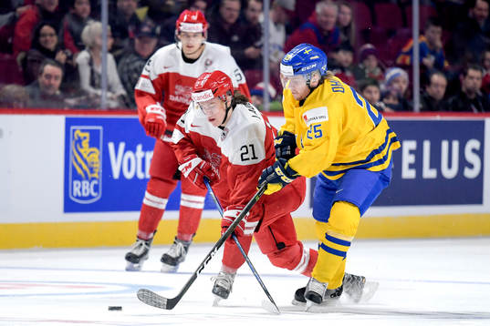 Danmarks Tobias Ladehoff och Sveriges Sebastian Ohlsson