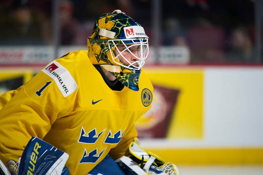 Sveriges målvakt Felix Sandström
