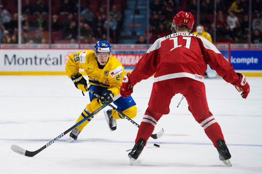 Sveriges Tim Söderlund och Danmarks Joachim Blichfeld