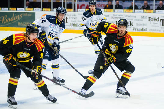Brynäs Oskar Lindblom och Jesper Jensen
