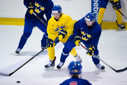 Alexander Nylander och Lias Andersson på Sveriges