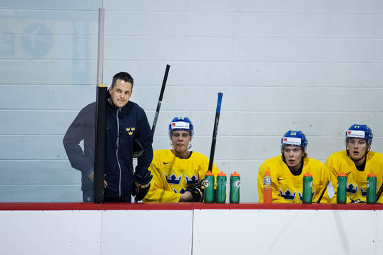 Förbundskapten Tomas Montén, Joel Eriksson Ek, Lucas